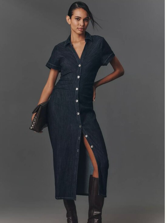 Anthropologie Dresses & Skirts - Anthropologie NWT Greer Denim Midi Shirtdress by Pilcro